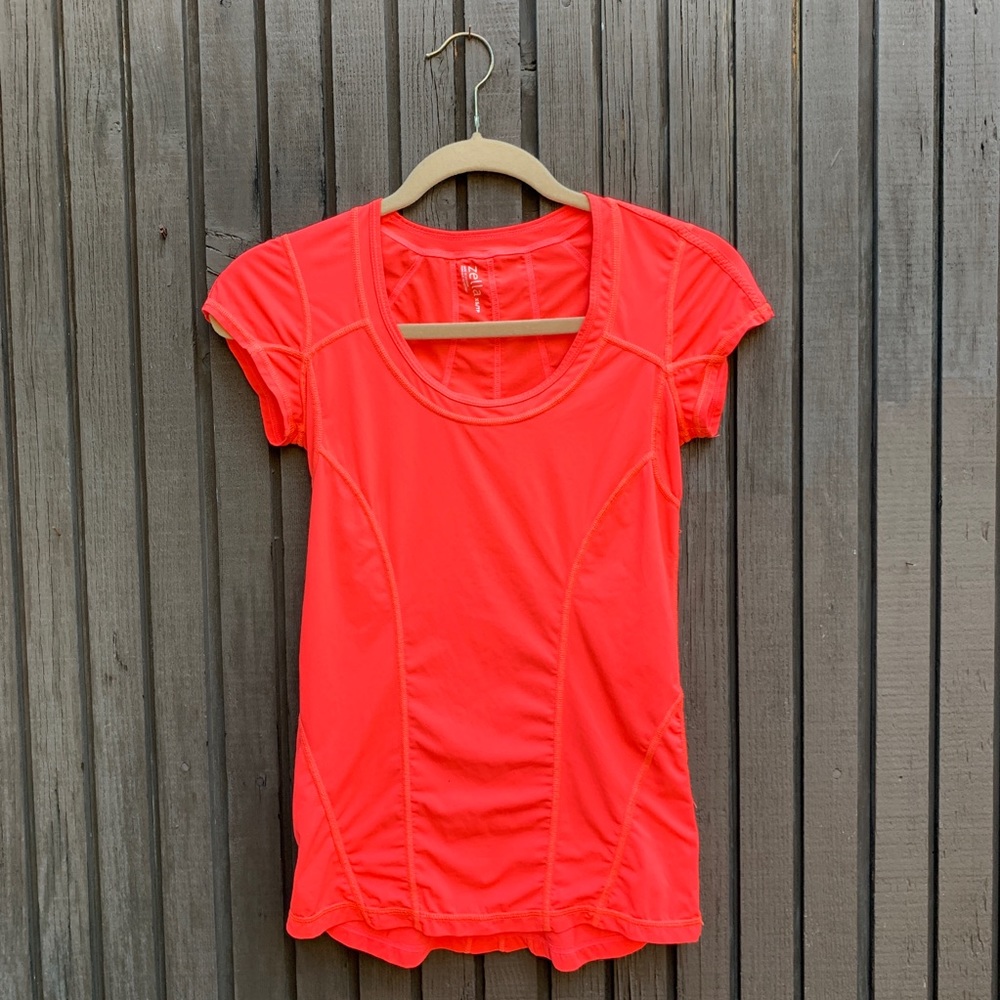Zella workout tee shirt top coral XS - Picture 1 of 6